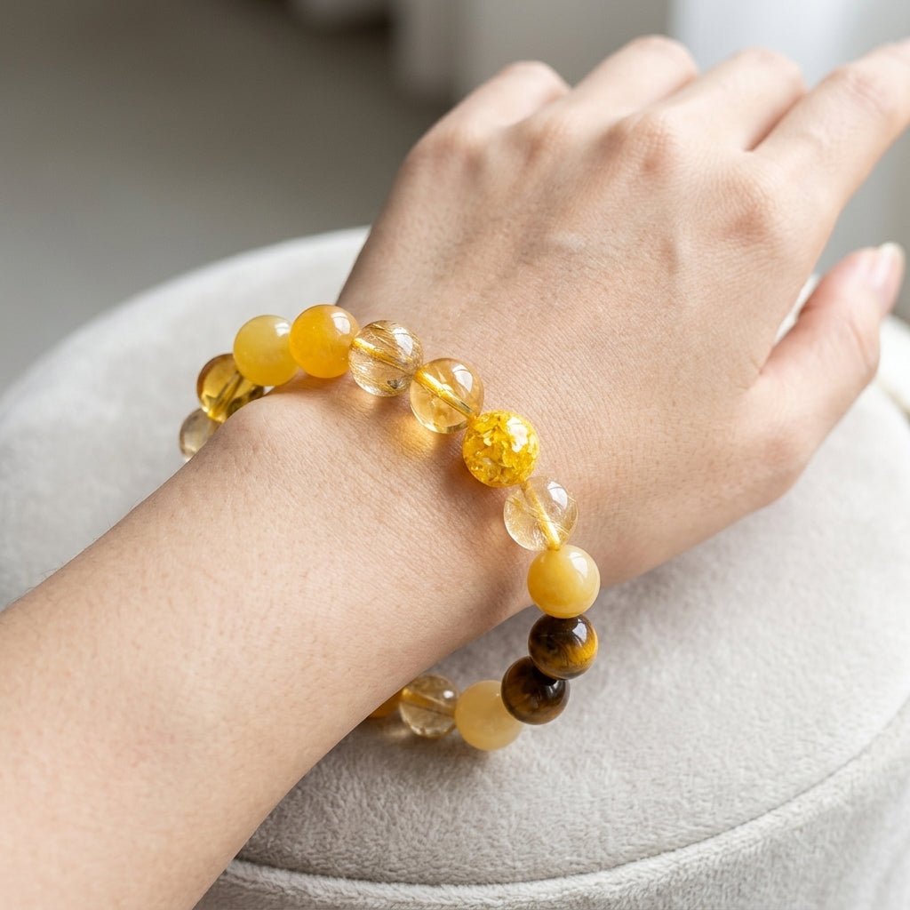 Earth Element Beaded Bracelet | Stability, Focus, Abundant Life