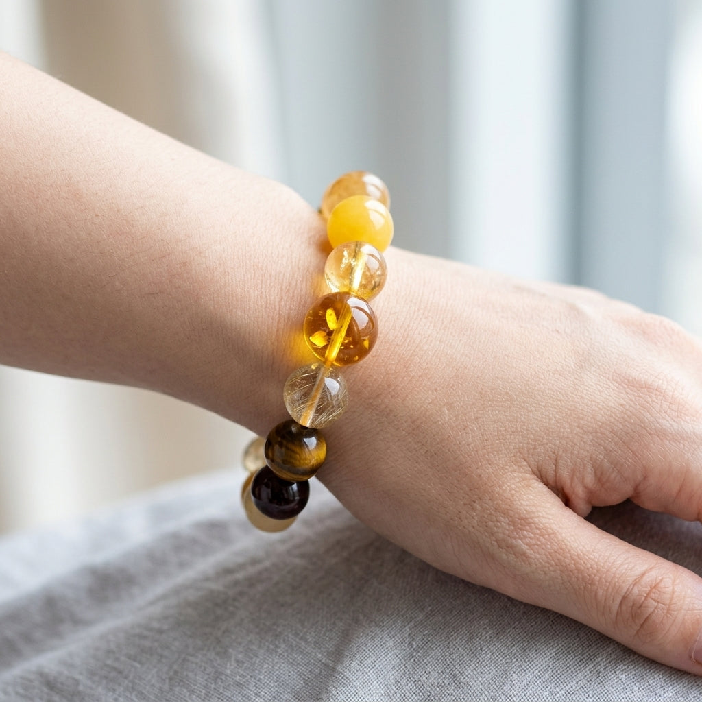 Earth Element Beaded Bracelet | Stability, Focus, Abundant Life