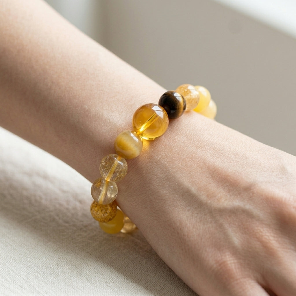 Earth Element Beaded Bracelet | Stability, Focus, Abundant Life