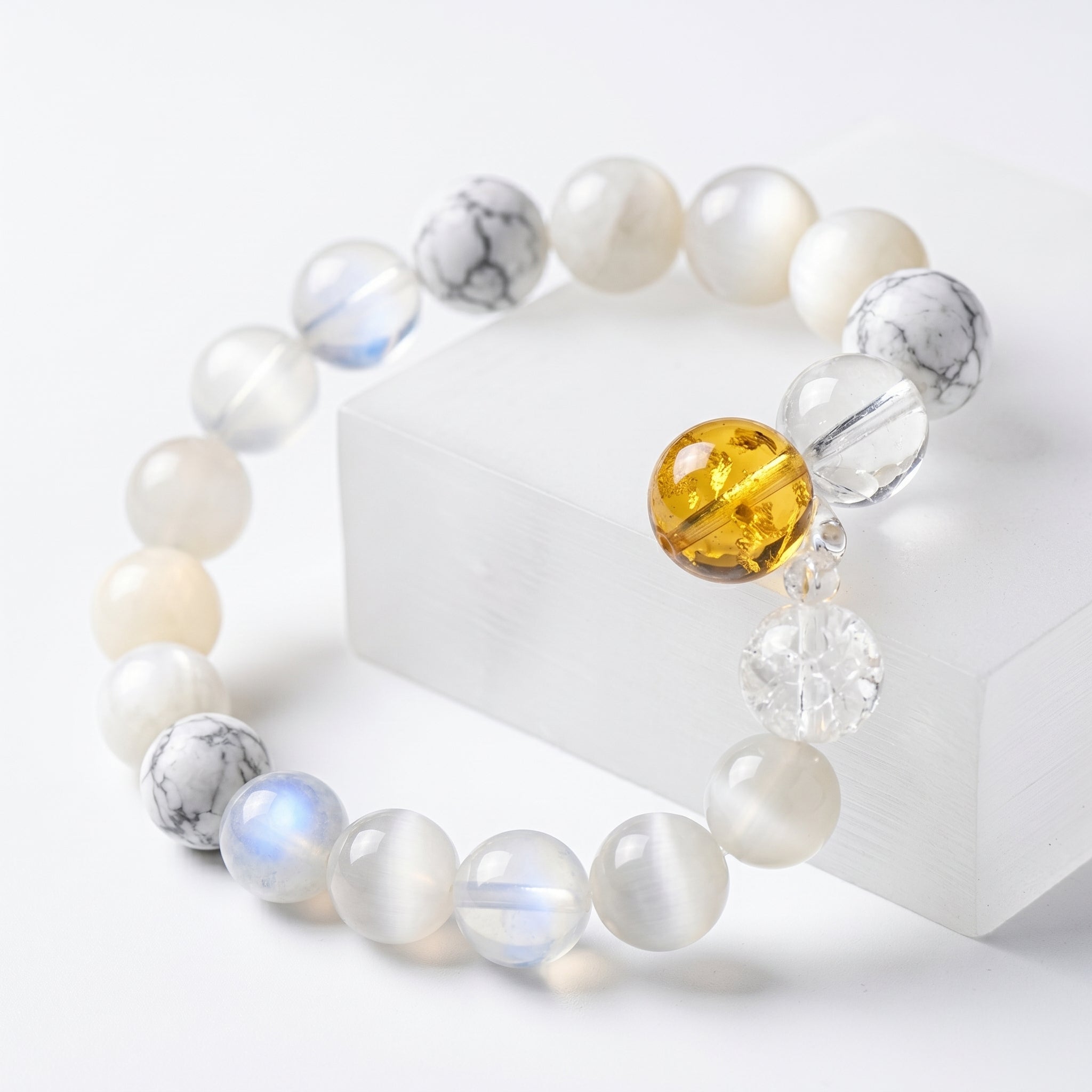 Metal Element Beaded Bracelet | Willpower, Clear Thinking, Self-Control