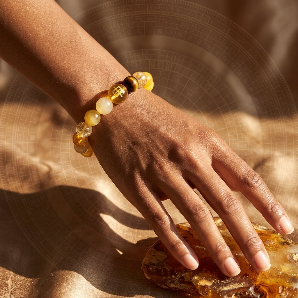 Earth Element Beaded Bracelet | Stability, Focus, Abundant Life
