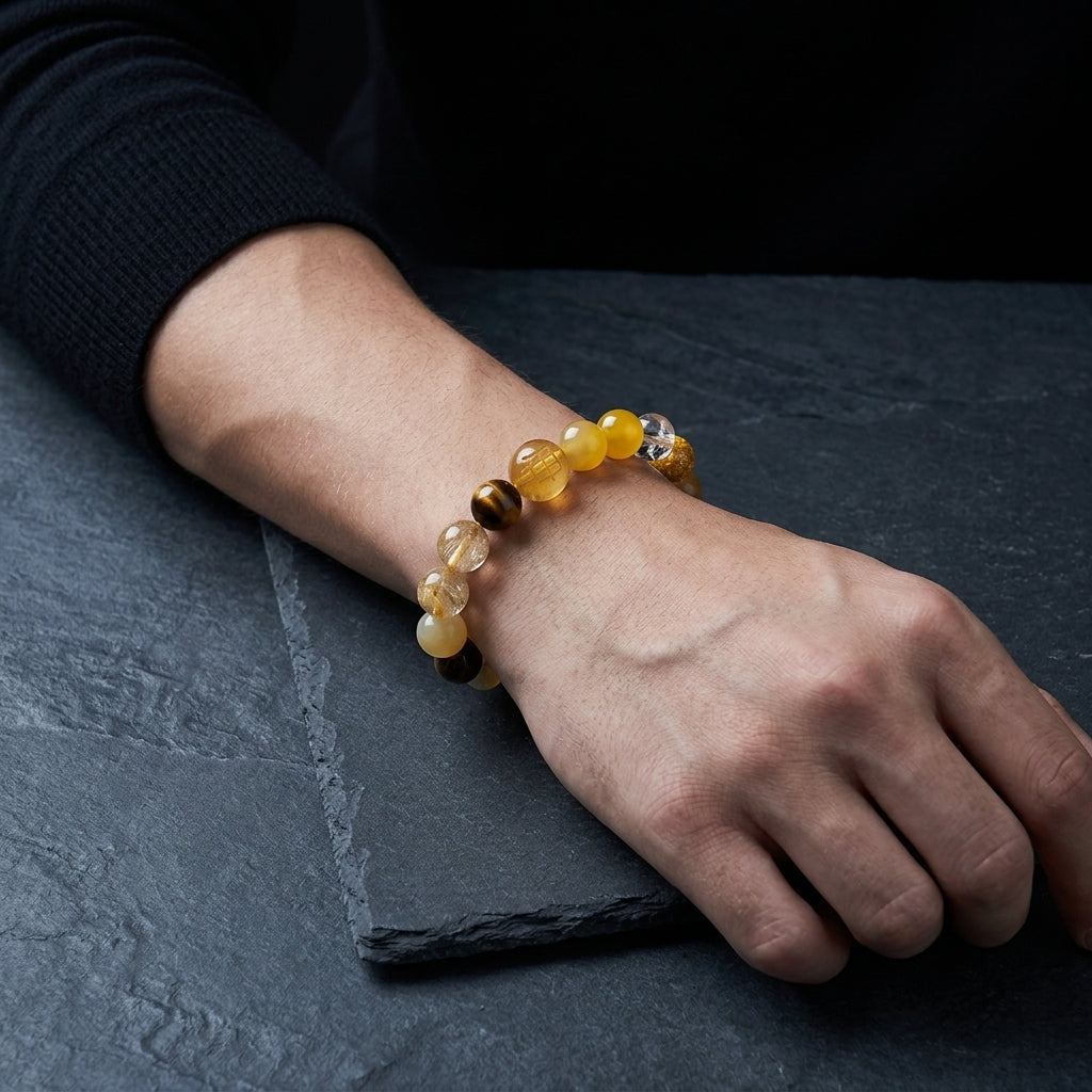 Earth Element Beaded Bracelet | Stability, Focus, Abundant Life