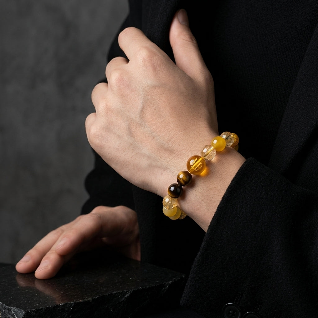Earth Element Beaded Bracelet | Stability, Focus, Abundant Life