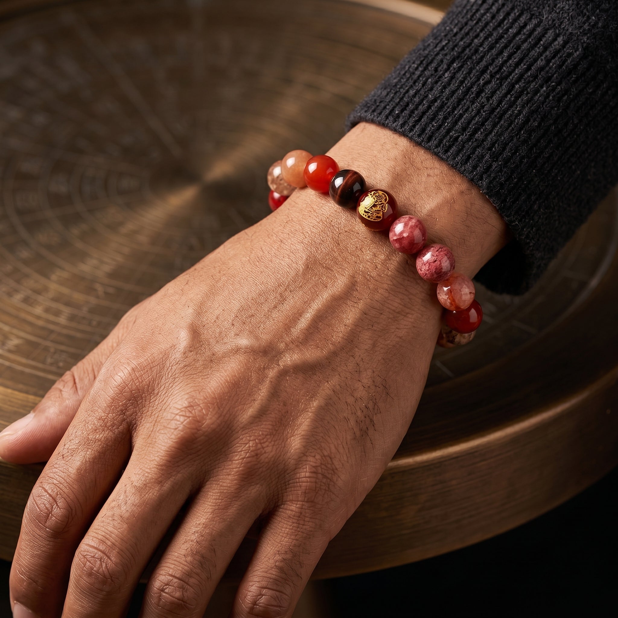 Fire Element Beaded Bracelet｜Passion · Action · Confident Expression