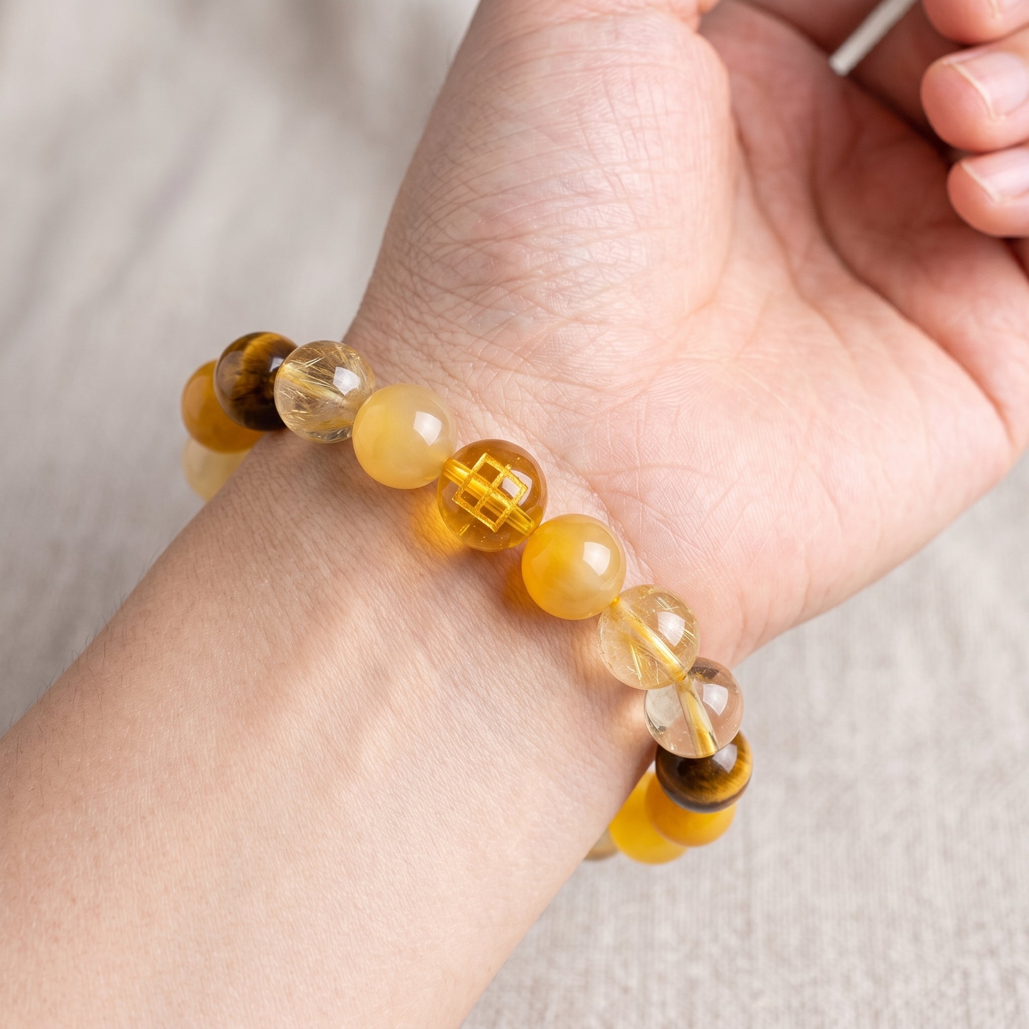 Earth Element Beaded Bracelet | Stability, Focus, Abundant Life
