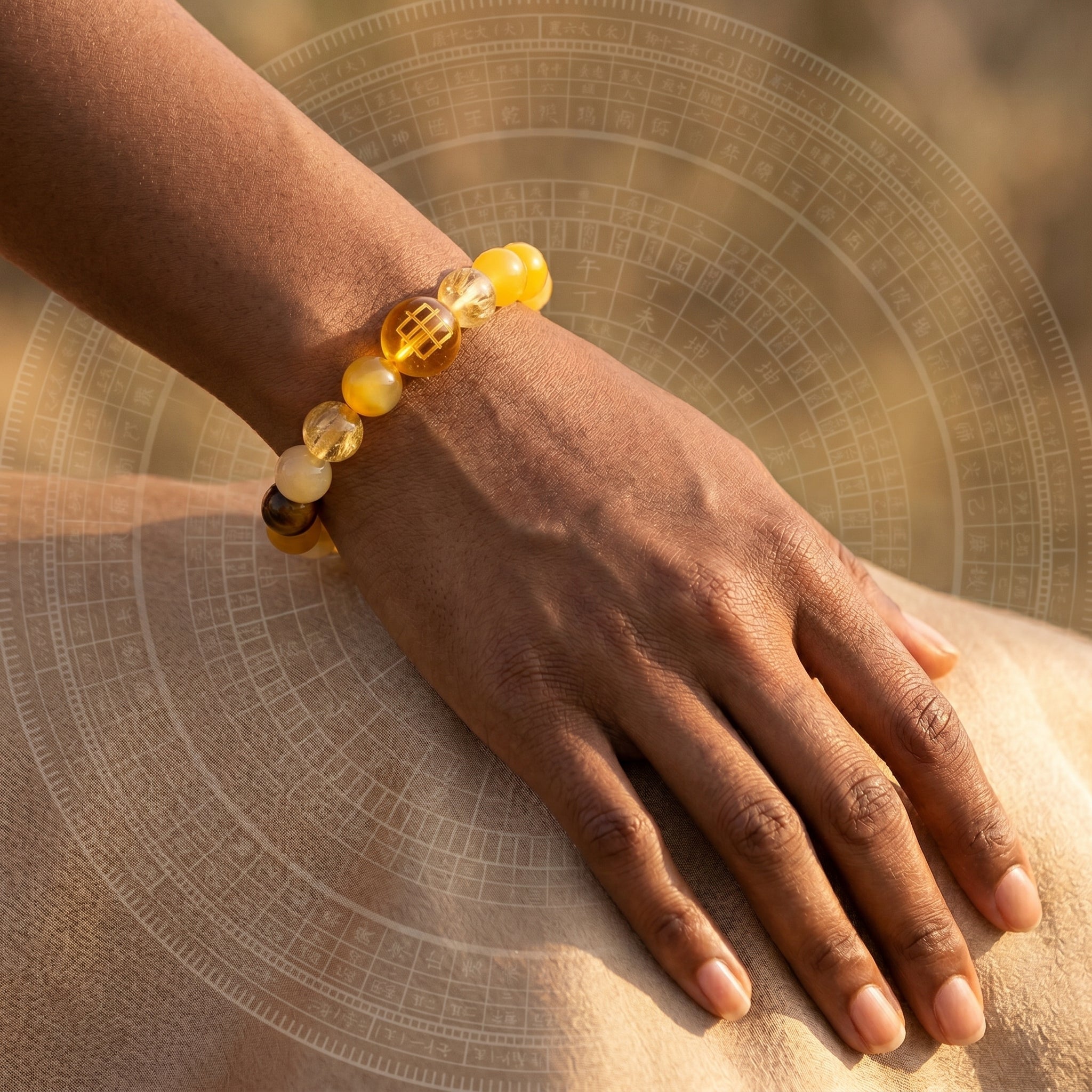 Earth Element Beaded Bracelet | Stability, Focus, Abundant Life