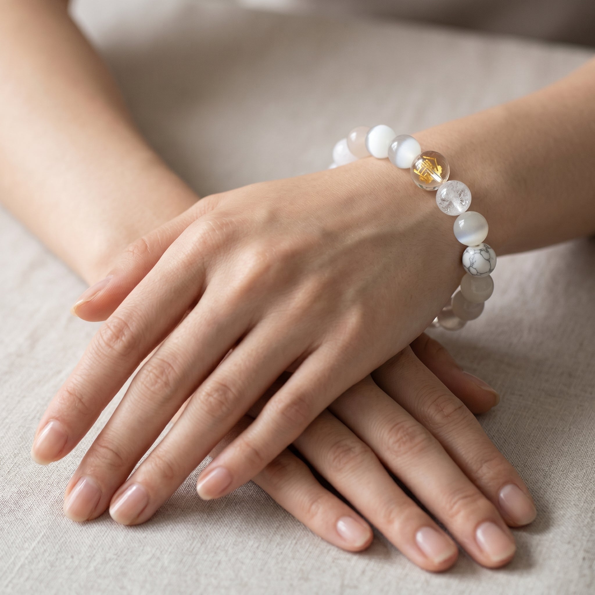 Metal Element Beaded Bracelet | Willpower, Clear Thinking, Self-Control