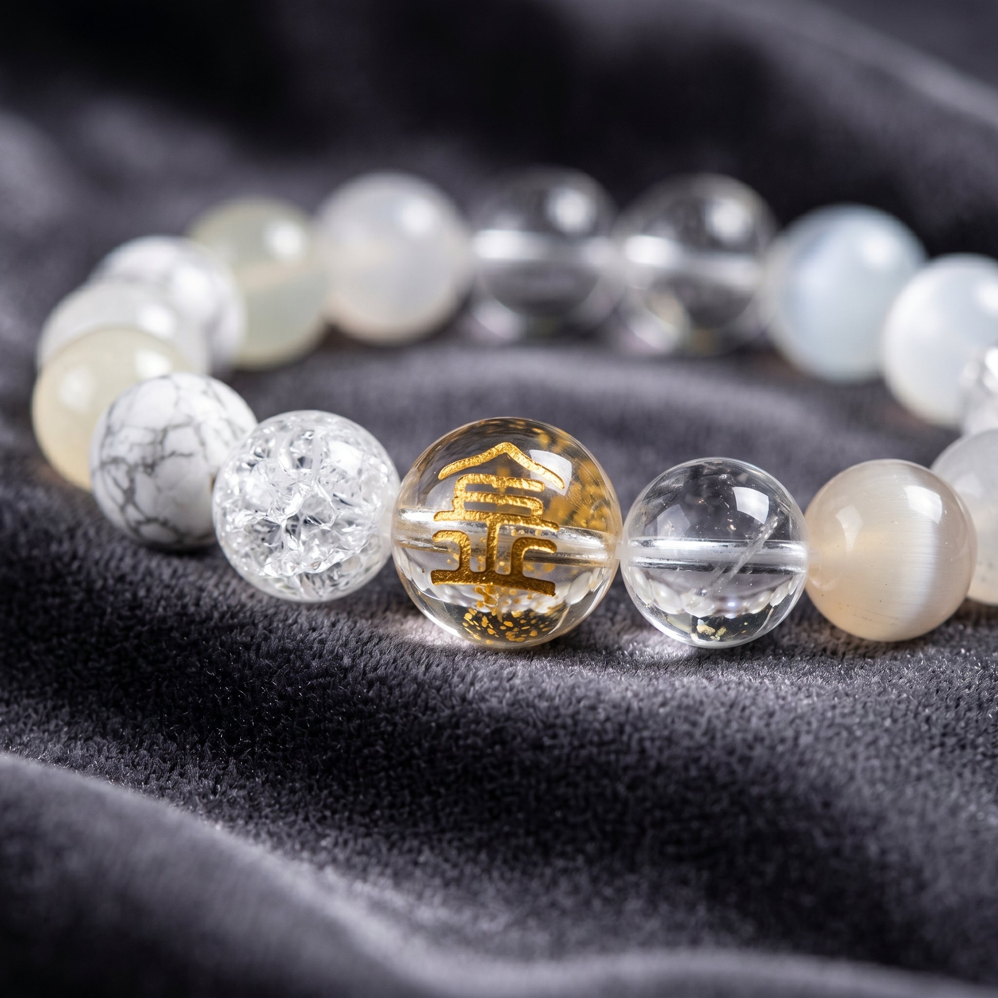 Metal Element Beaded Bracelet | Willpower, Clear Thinking, Self-Control