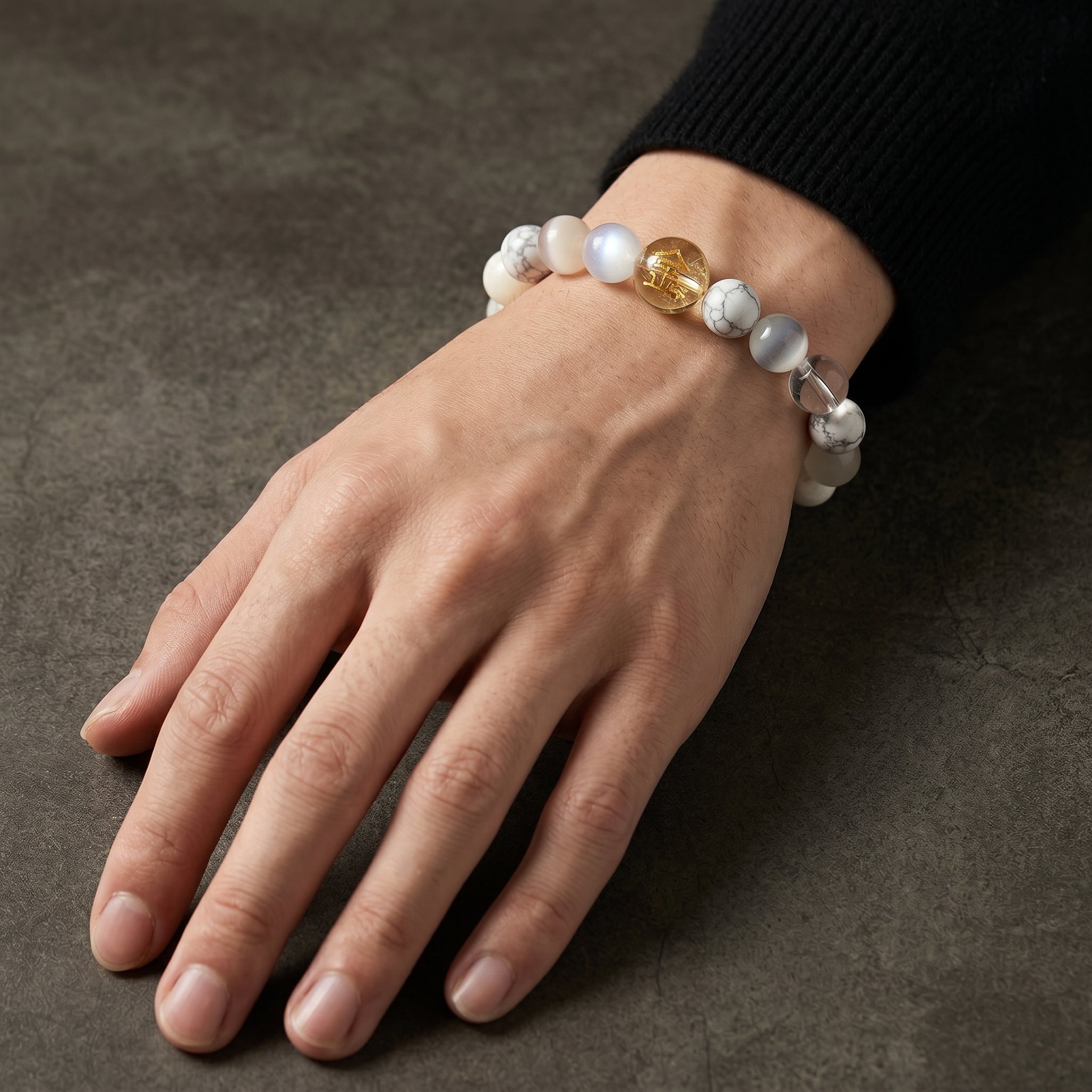 Metal Element Beaded Bracelet | Willpower, Clear Thinking, Self-Control