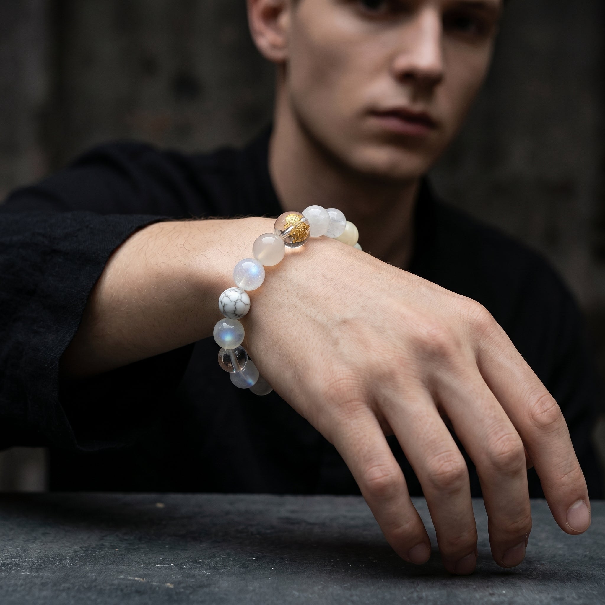 Metal Element Beaded Bracelet | Willpower, Clear Thinking, Self-Control